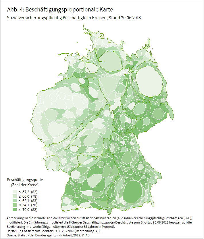 Abbildung 4: Beschäftigungsproportionale Karte