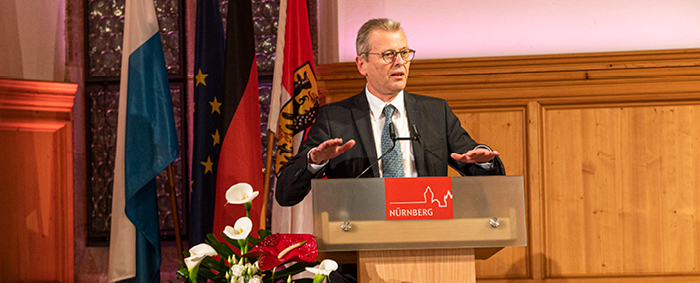 Nürbergs Oberbürgermeister Dr. Ulrich Maly hielt das Schlusswort.