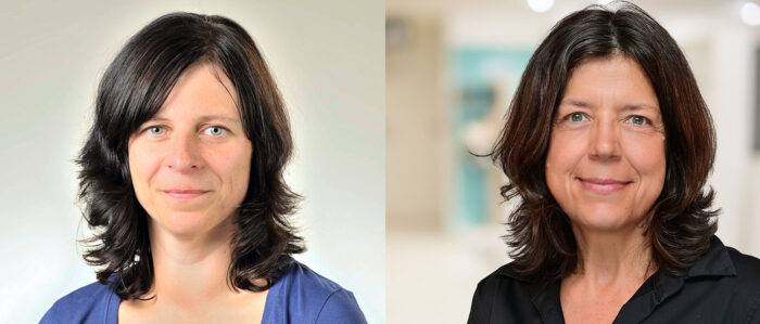 Zwei Portraitfotos der IAB-Forscherinnen Tanja Buch und Carola Burkert
